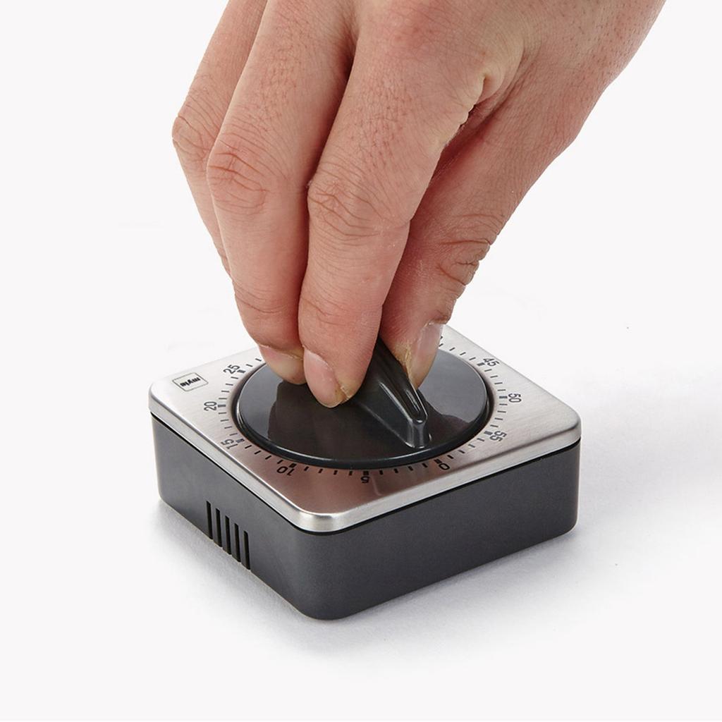 Kitchen Countdown Timer Magnetic 60 Minute Wind Up Mechanical Timer Stainless Steel For Home Baking Cooking Oven