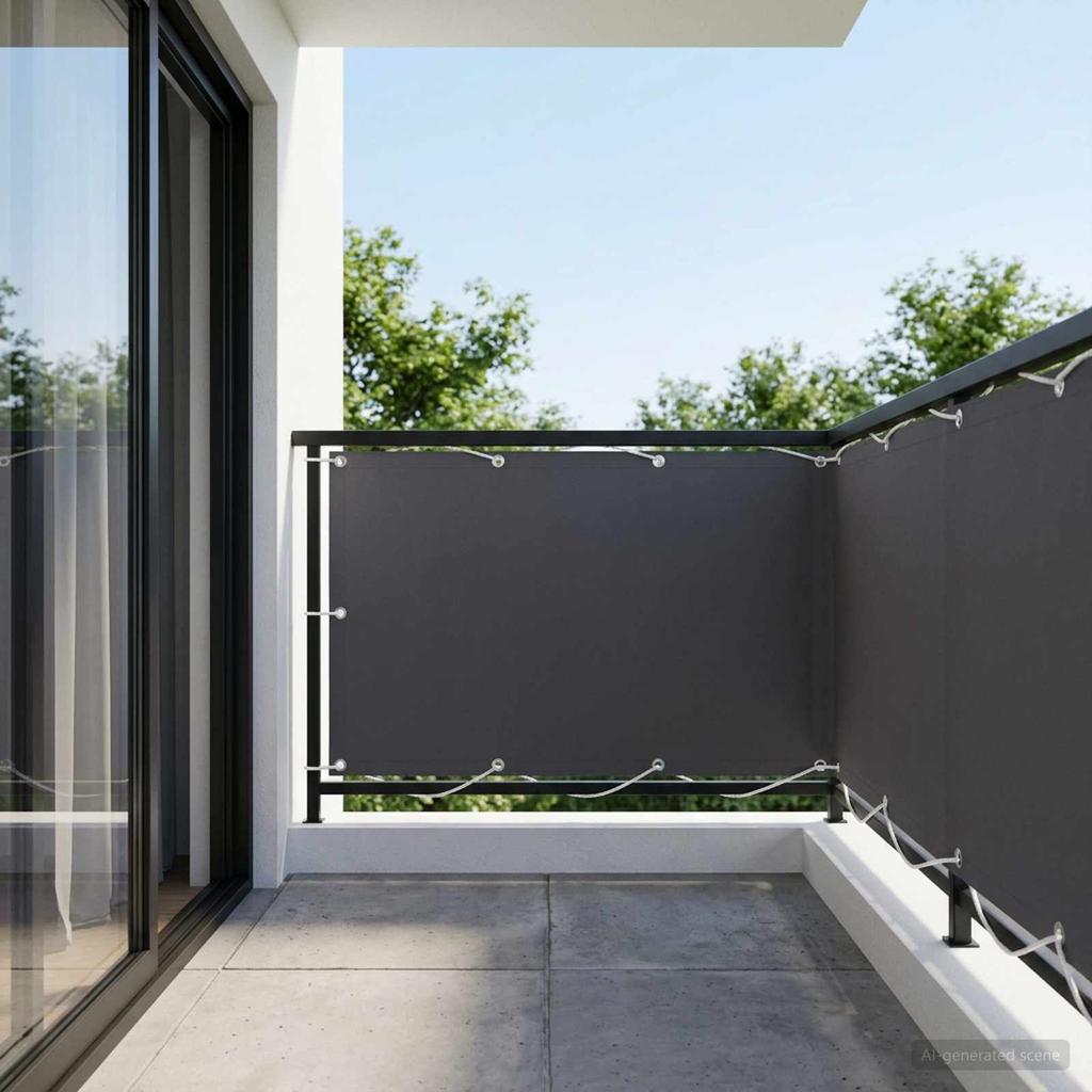 Balcony Privacy Screen 1.5 X 25 M PU Coated Fabric