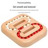 Beech Wood Planar Sliding Ball Puzzle: Luban Lock Brain Teaser for Adults & Kids