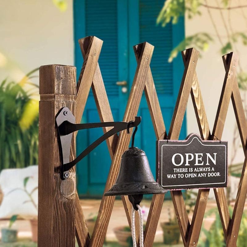 2pcs Outdoor Garden Hanging Hook Decorative Wall Brackets Rusts Resistant Iron Hangers For Hanging Planters Feeders