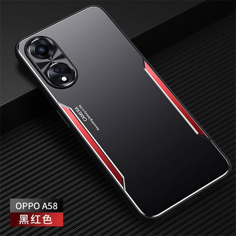Подходит для OPPO A78 чехол для мобильного телефона с металлической вставкой A58 матовый A97 полноразмерный A97 противоударный A2Pro защитный чехол A1Pro