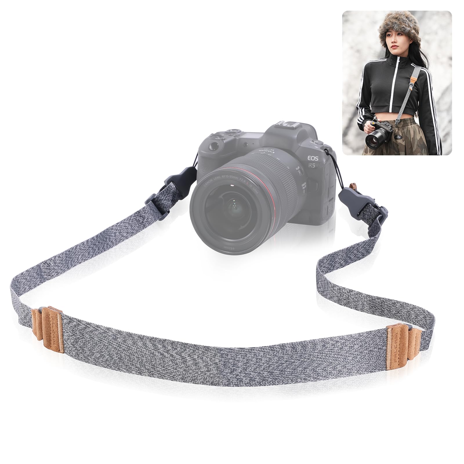 

Falcam Maglink Camera Strap Magnetic Shoulder Strap Quick Buckle Quick Shooting Strap Adjustable Length For Mirrorless SLR Wide Wide Classic [Ulanzi]