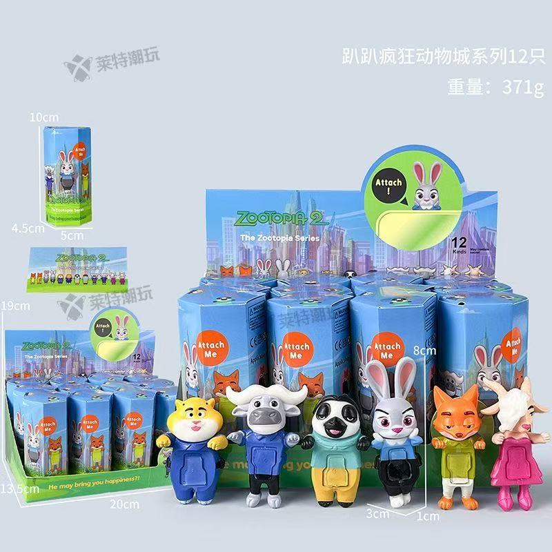 Cartoon Animal Rabbit Judy Fox Mr. Nick Model Toy for Kids Bedroom Decor Ideal Children's Birthday Christmas Gift