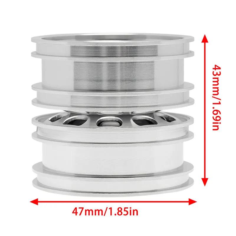 RC Part Tamiya Complete Set Aluminum Front & Rear Wheel Hubs Rims for 1/14 Tamiya Tractor Climbing Trailer RC Car Upgrade Parts