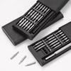 25 in 1 Precision Screwdriver Set, Flat Head Hexagonal Magnetic Screwdriver Head for iPhone, PC, Watches