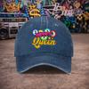 Unisex Bingo Queen Vintage Washed Baseball Cap  Trendy Duckbill Hat for Unisex  Women  Fun Print Birthday Gift  Multiple Colors