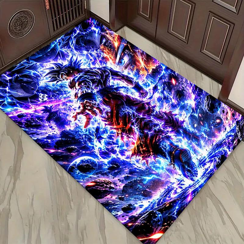Goku Anime Carpet Rug for Living Room Bedroom Home Sofa Decoration,Kids play Non-slip Floor Mat