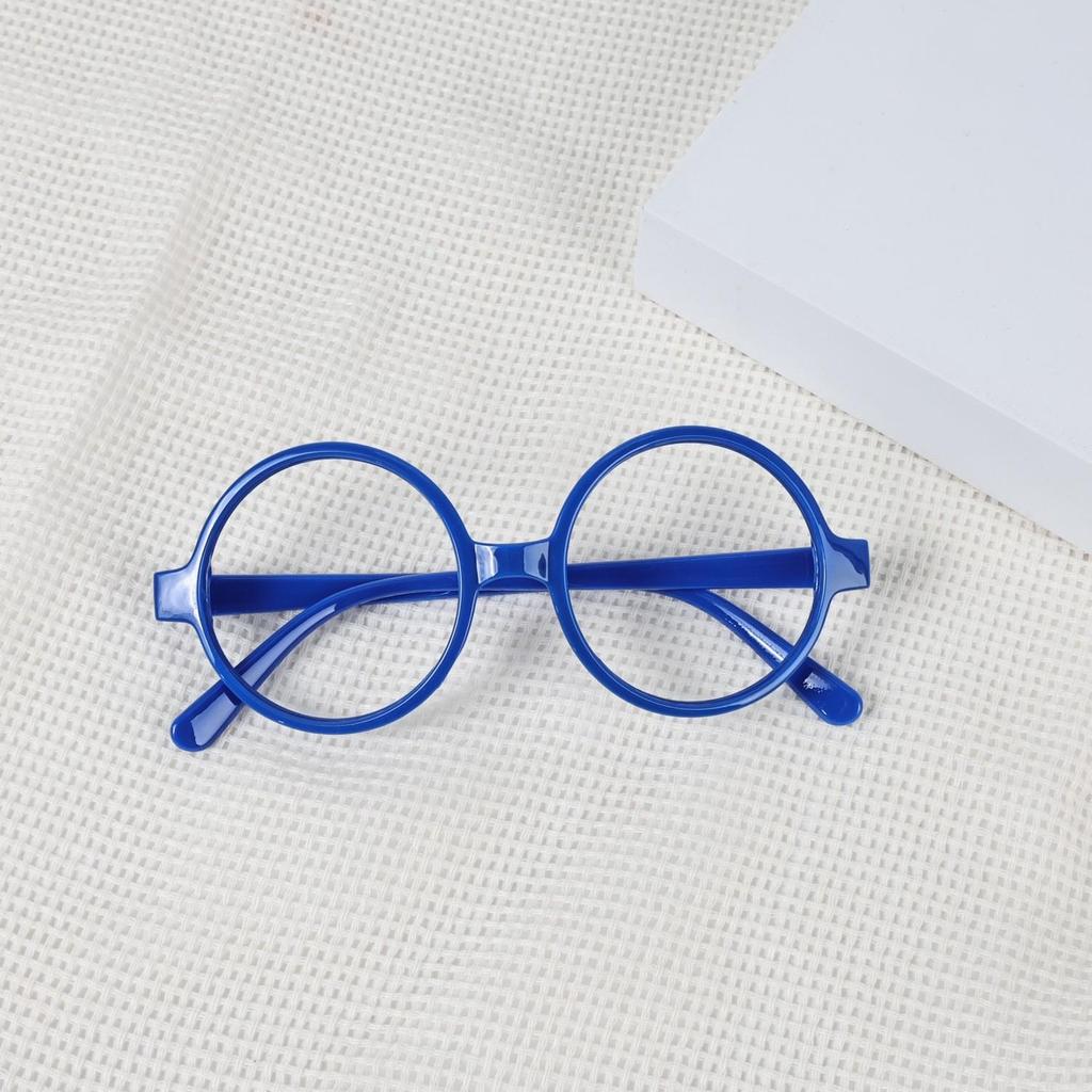 Korean-Style Fashionable Round Frame Decorative Glasses for Kids - No Lenses, Unisex Trendy Glasses for Boys and Girls