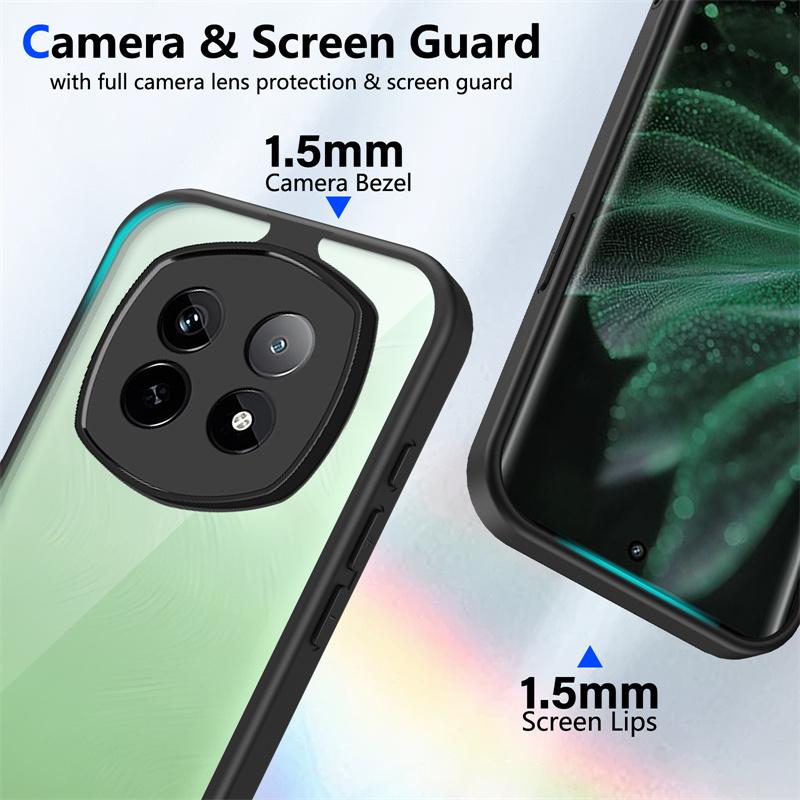 Realme P2 Pro 5G RMX3987 Case Shockproof Silicone TPU Bumper Clear Back Hard Cover Matte Phone Case for Realme P2 Pro 5G RMX3987