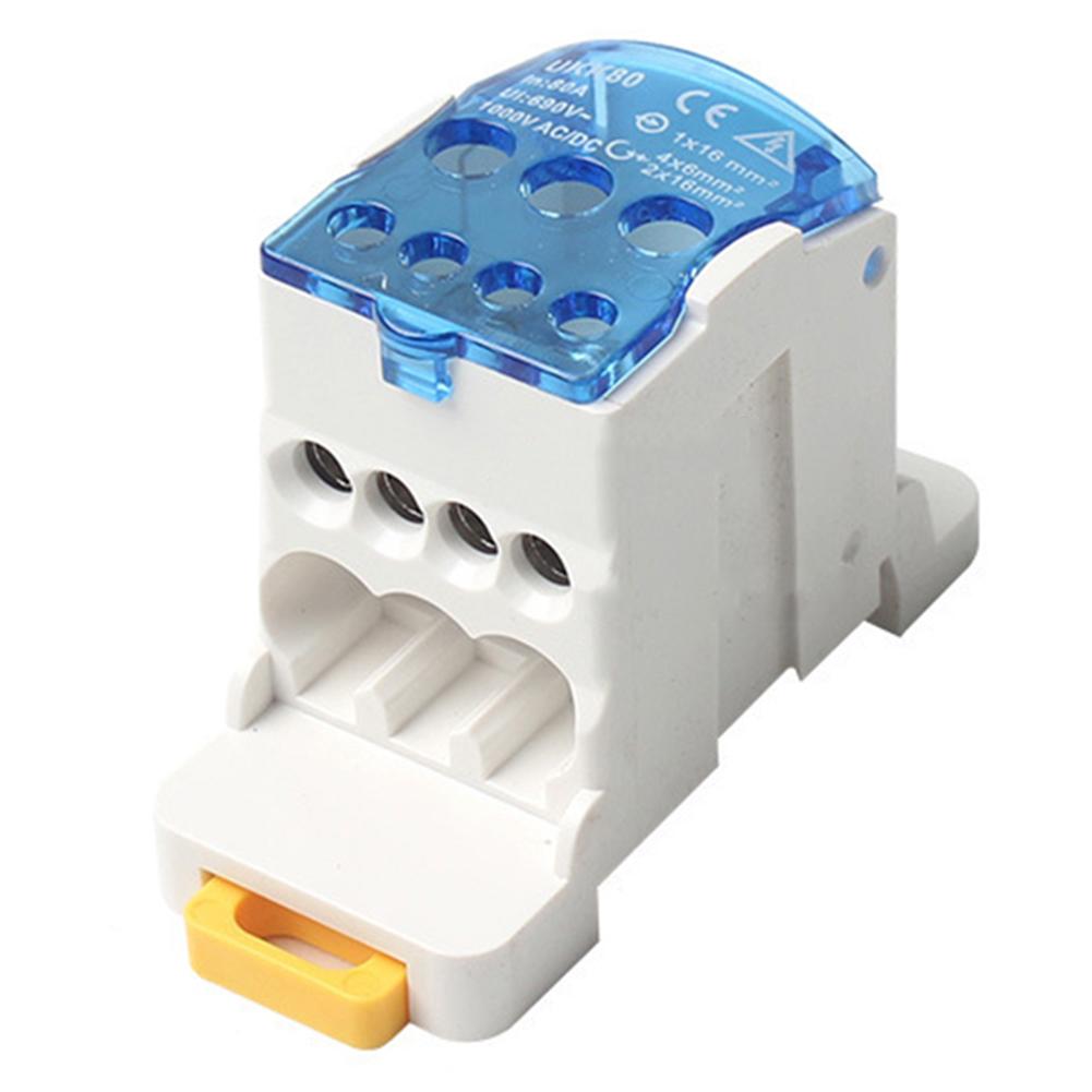 

DIN Rail Terminal Block Junction Box 80A 125A 160A 250A 400A 500A Blue 80A
