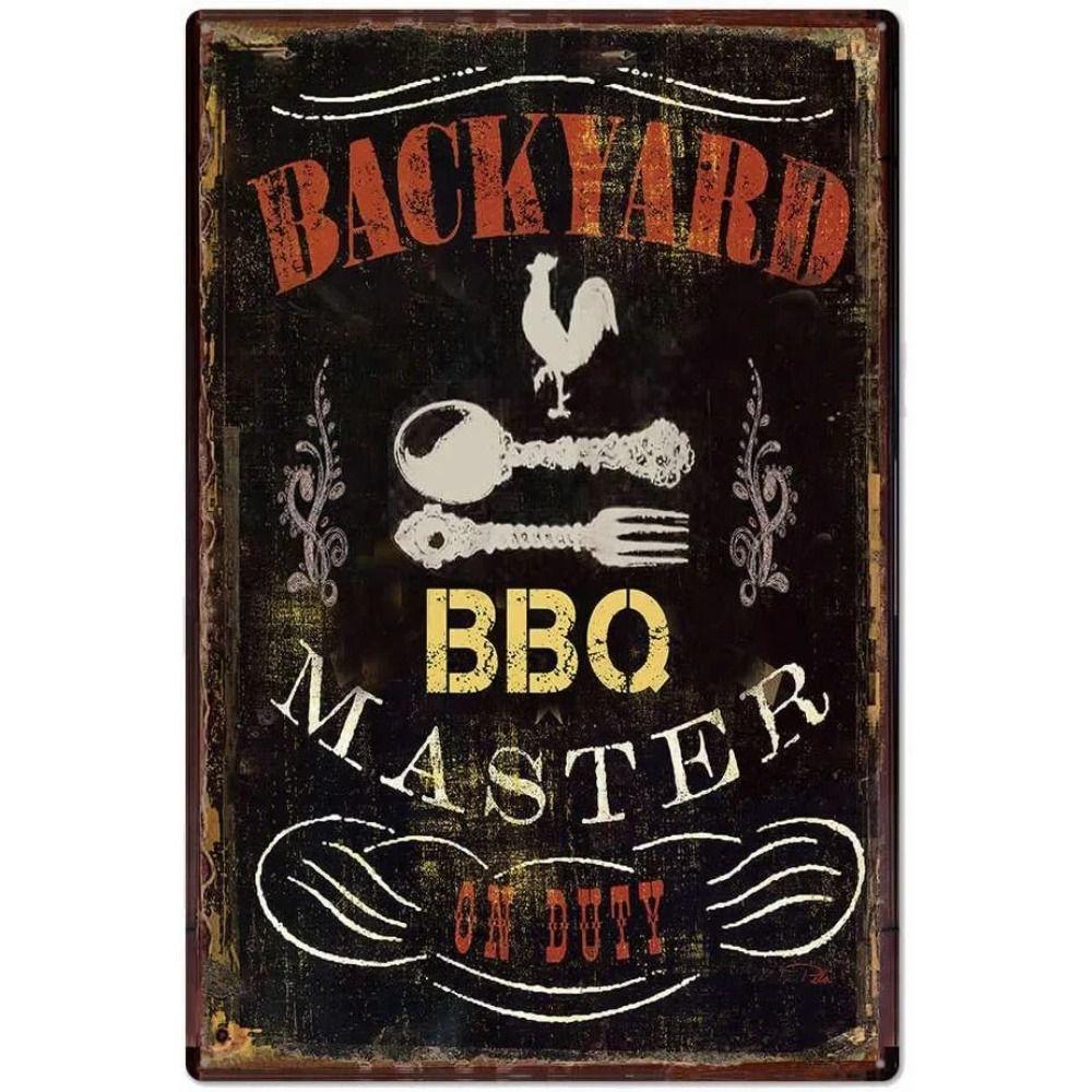 Barbecue BBQ Metal Tin Sign for Cottage 20x30cm