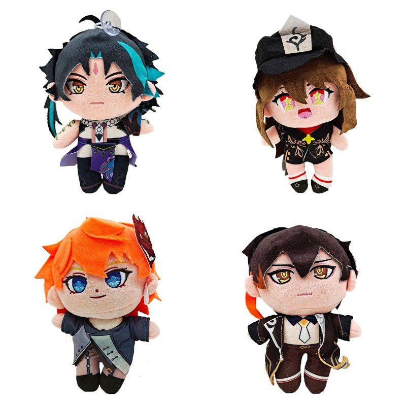 Genshin Impact Plush Toy Scaramouche Anime Gorou Zhongli Hu Tao Plush Doll