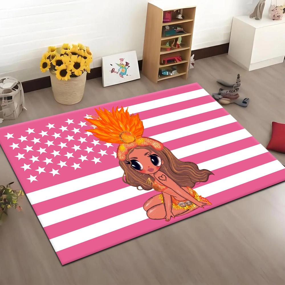 Singer K-KAROL G-G 2026 Music MAÑANA Tropicoqueta Carpet Rug for Bedroom Living Room Decor Sofa Home Area Rug Non-slip Floor Mat