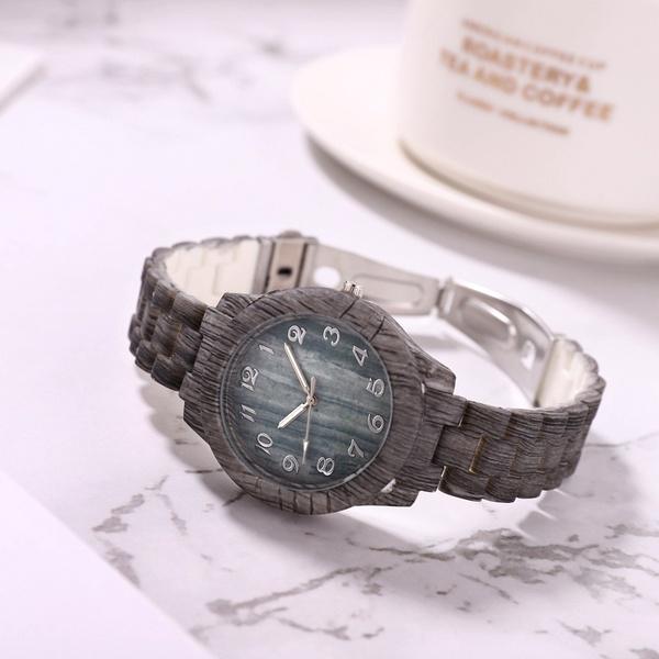 Pánské módní digitální kreativní bambusové hodinky Moderní dřevěné hodinky se vzorem pro milovníky santalového dřeva Dámské