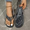 Casual Comfortable Beach Women's Sandals 2026 Summer New Outdoor Flip-flops Flat Lightweight Simple Fashion Open-toe Slippers