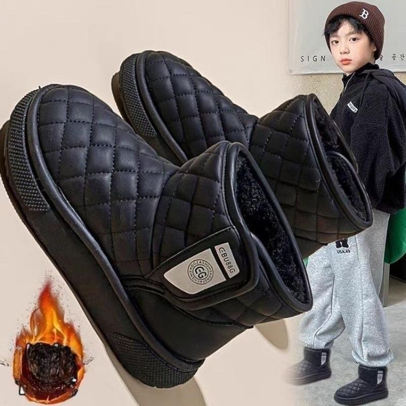 Boys' Snow Boots, Winter Children's Cotton Shoes, Girls' Waterproof Cotton Boots