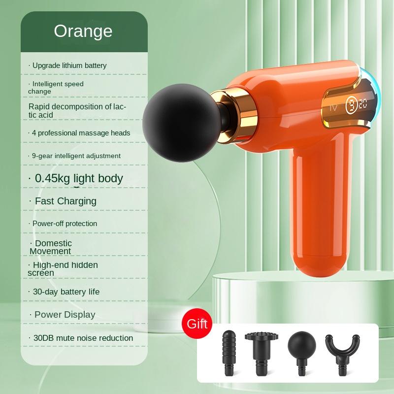 LCD Intelligent Frequency Control Fascia Gun Mini Portable Usb Whole Body Massager Electric Neck Membrane Instrument