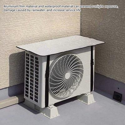 Housse de climatiseur extérieure anti-poussière anti-neige nettoyante film aluminium écran solaire et étanche