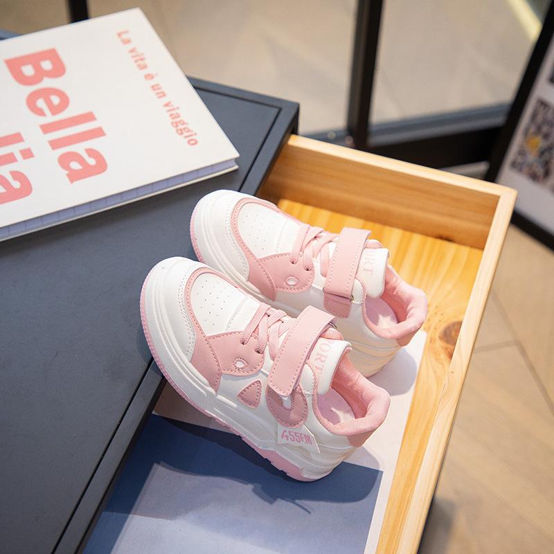 

Детская обувь, Белая обувь, Мужская и женская спортивная обувь, Универсальная повседневная и дышащая спортивная обувь 26 розовый