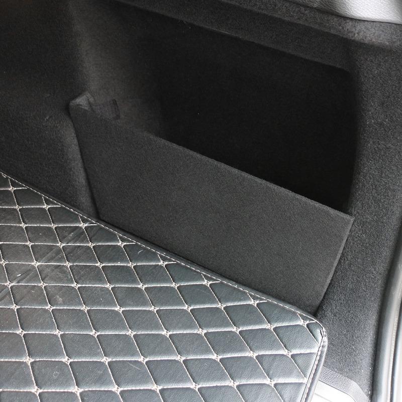 For BMW X1 F48 2016 - LHD Trunk Side Partition Board Trunk Organizer Interior Storage Box Tail Plate Accessories