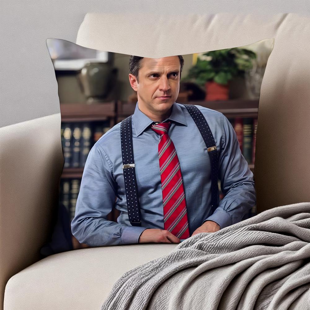 RRafael Barba Cushion Cover Pillowcase Antidustmite Invisible Zipper Short Plush Sofa Cushion