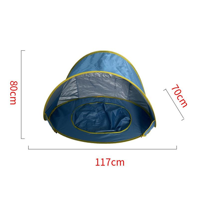 Automatic Quick-Open Beach Tent With Two Windows Foldable Camping Shelter Outdoor Sand Forest Picnic Use