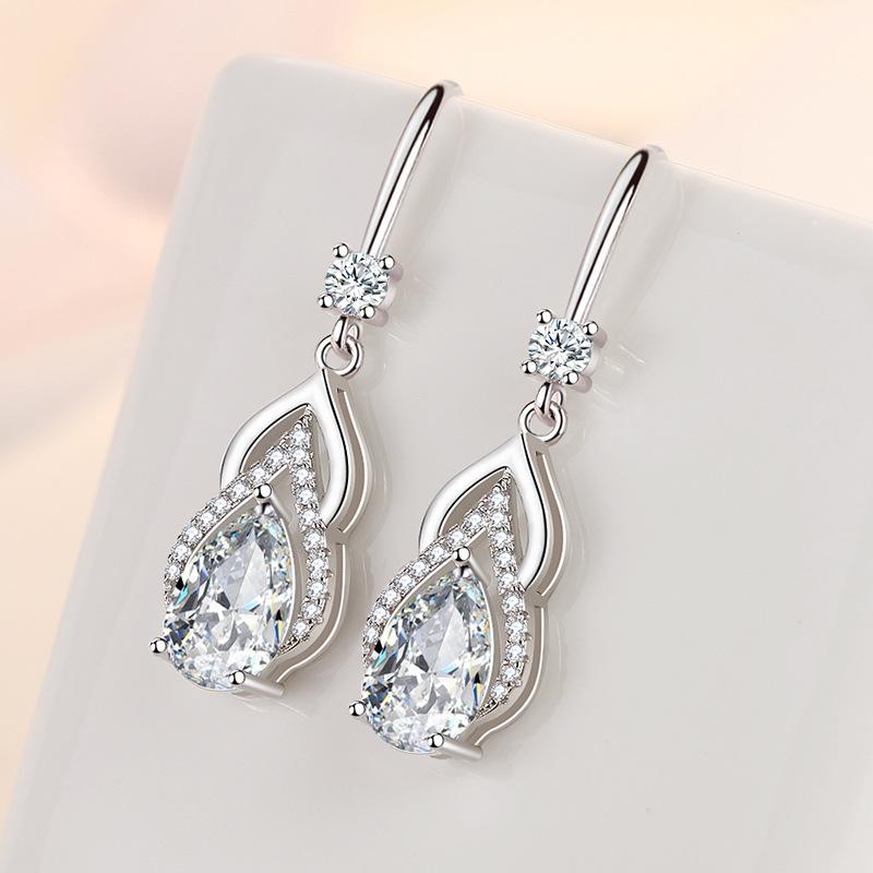 Lindon Copper Alloy Zircon Earrings Drop Earrings For Women Wedding Party Gifts