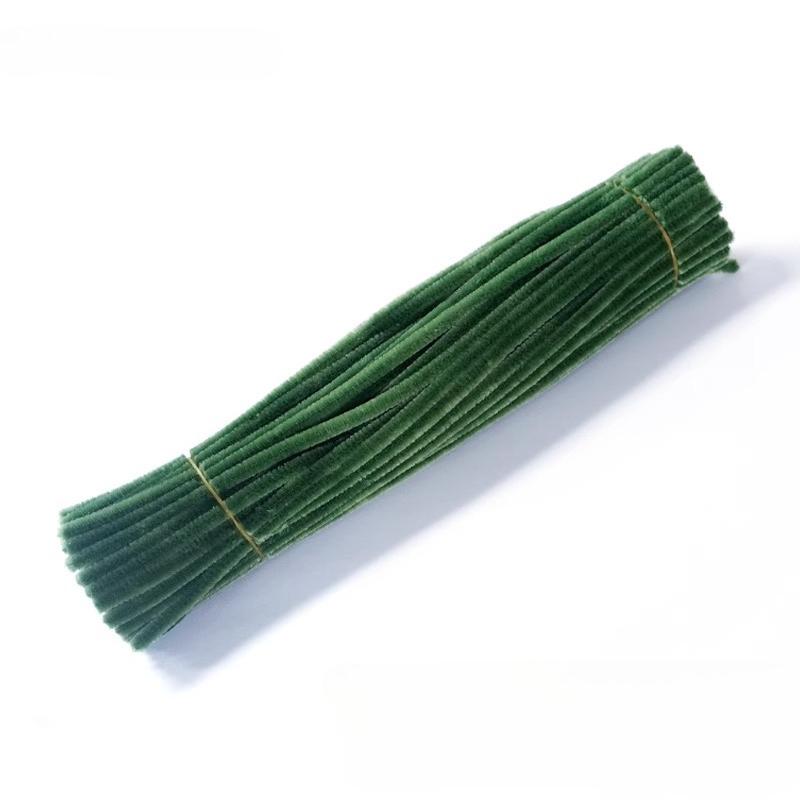 500pcs Chenille Stem Pipe Kids DIY Creative Chenille Sticks Cleaners Kindergarten Educational Handmade Material Plush Strips