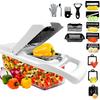 Mandoline Slicer-Chopper Vegetable Cutter with Container,Veggie Chopper with 7 Stainles Steel Blades,Salad Chopper Onion Chopper and Cheese