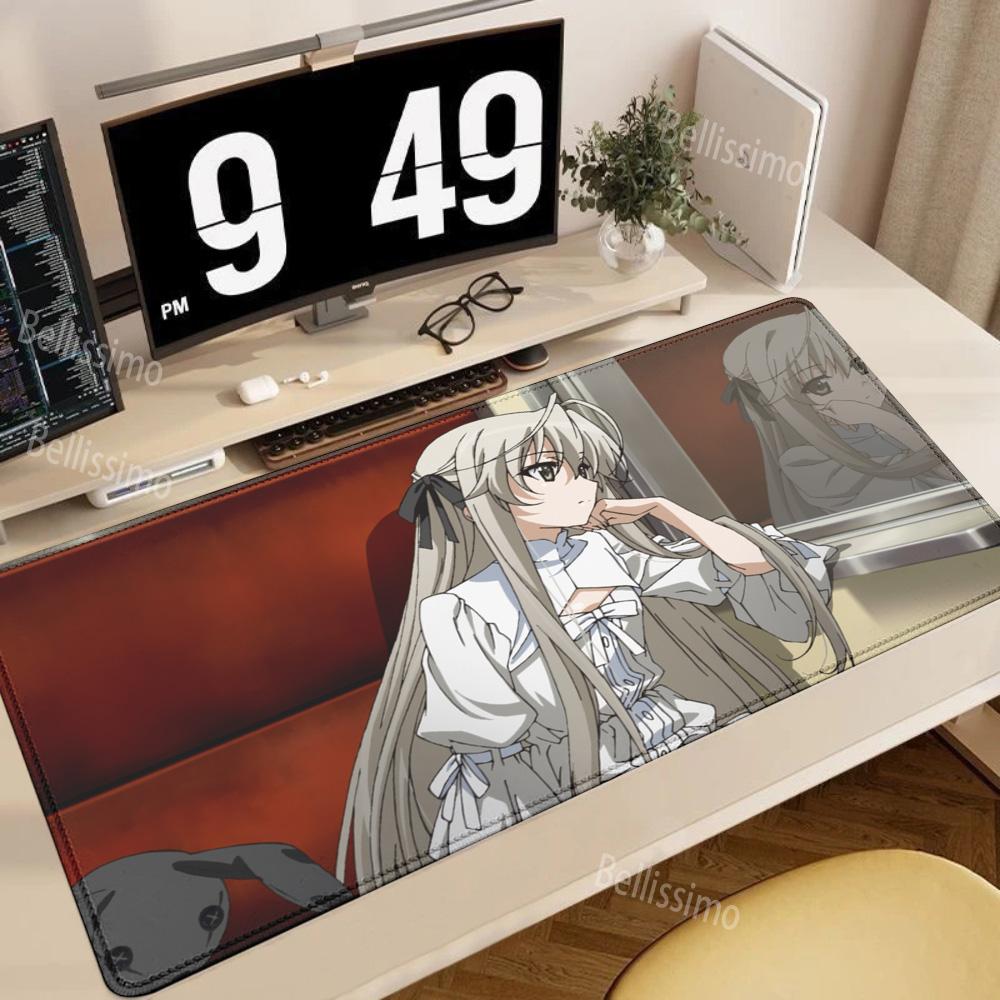 Anime Yosuga No Sora Mouse Pad Large Rubber Tablepad PC Game Mousepad Laptop Desk Pad XXL Nonslip Computer Keyboard Mouse Mat
