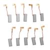 10 Pcs Motor Carbon Brushes 8 Size For Rotary Hammer Drill