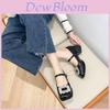 French Style Mary Jane Shoes For Women With Square Toe Pu Upper And Chunky Heel For Daily Wear