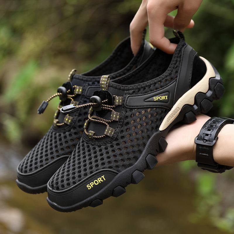 Sommer Sportschuhe Freizeitschuhe atmungsaktives Mesh Watschuhe Wanderschuhe Herren Fahrschuhe vielseitige Laufschuhe Tide