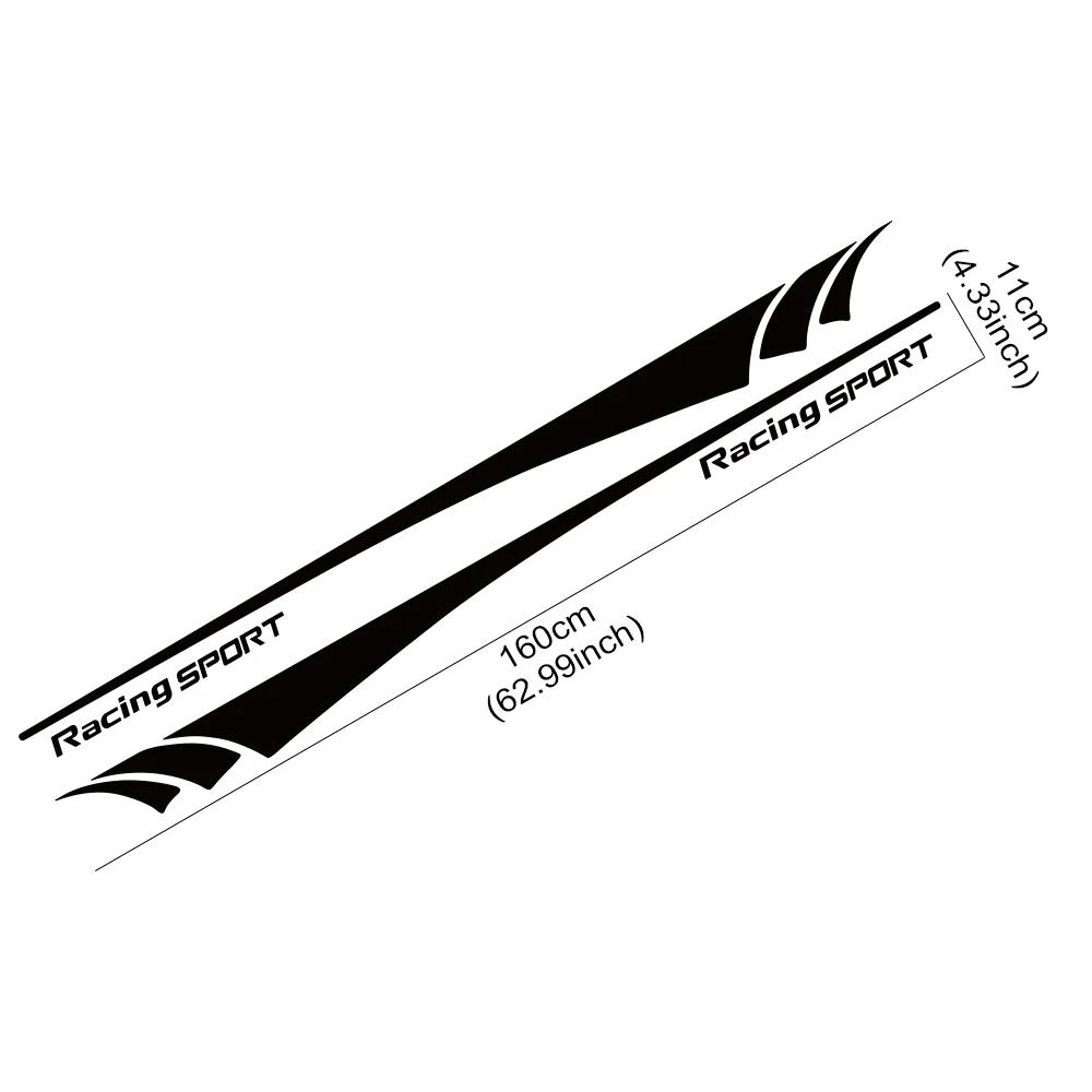 160x11cm Car Door Side Stickers Truck Racing Sport Vinyl Decals Car Decoration Accessories For Ford Maverick XL XLT Lariat 2025
