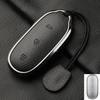 For Lixiang L9 L7 L8 L6 Key Fob Cover Leather Car Case Aluminum Buckle Alloy Keychain Accessories G4B7  Li Auto Inc