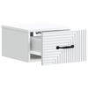 Wall Mounted Nightstand White 34.5 x 33 x 20 cm Engineered Wood