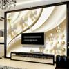 European Style Wallpaper 3d Embossed Background Wall Mural Modern Jewelry Flowers Wall Paper Living Room Tv Fresco