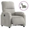 VidaXL Fauteuil Inclinable Électrique, Chaise de Relaxation avec Dossier et Repose-pied Réglables, Siège de Salon Salle de 3204916