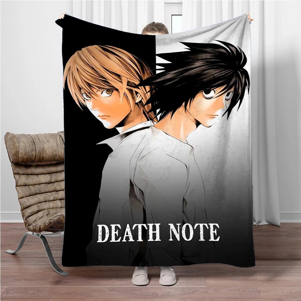 Japanese Anime Blanket DEATH-NOTE Children Warm Soft Blankets for Sofa Bed Cover Blanket Suitable for Birthday Souvenir Gifts