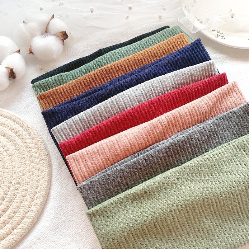 Trendy European-American Knit Sports Headband for Women – Versatile, Sweat-Absorbent, and Stylish for Running