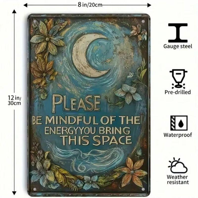 Metal Wall Art Sign Hanging Decor 20x30cm