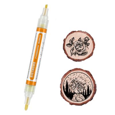 Holzbrennstift Chemischer Pyrographie-Markerstift Sicheres Brennwerkzeug für DIY-Projekte Holzbemalung Skizzenstift Doppelstift
