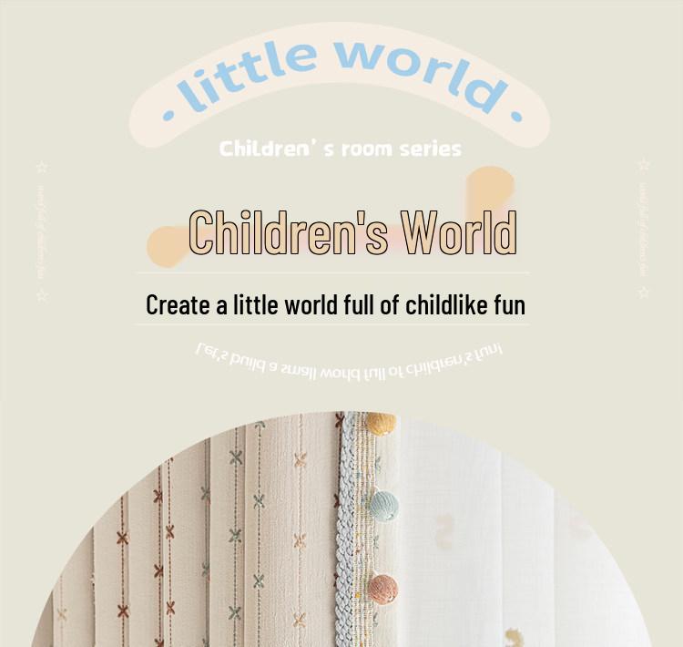 Children's Cream Chenille Blackout Curtains for Bay Windows - Boys & Girls Bedroom 2026 Edition