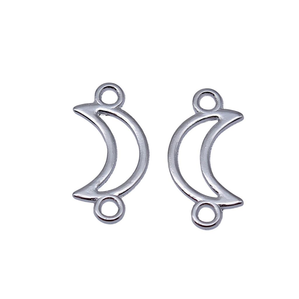 Double Star Connectors Moon For Celestial Themed Bulk Jewelry Findings