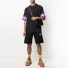 Off-White Marker Sweatshorts Black/Fuchsia Men Bottoms OMCI006R21FLE0021032