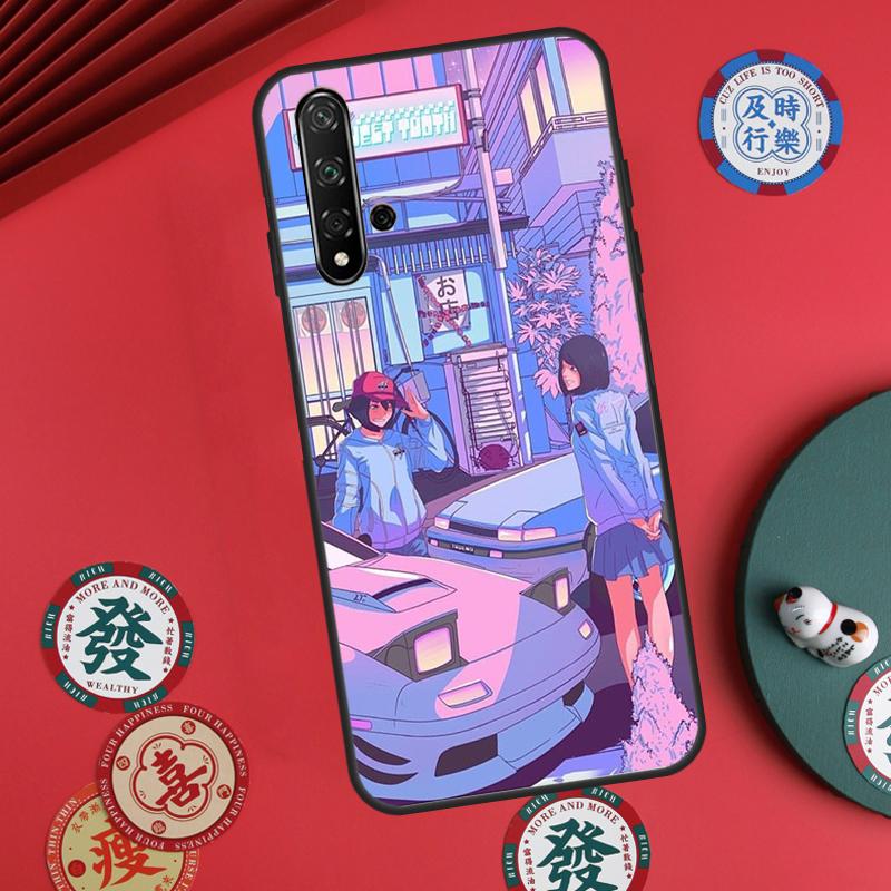 JDM Vaporwave Glitch Anime For Huawei Nova 5T 9 10 SE 7i 8i 11i 12i Y73 Y72 Y61 Y91 Y60 Y70 Y90 P20 P30 P40 Lite Case