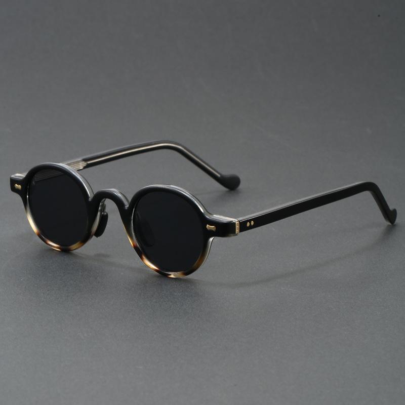 Orange Retro Round Sunglasses for Women Men Classic Luxury Designer Steampunk Hip-hop UV400