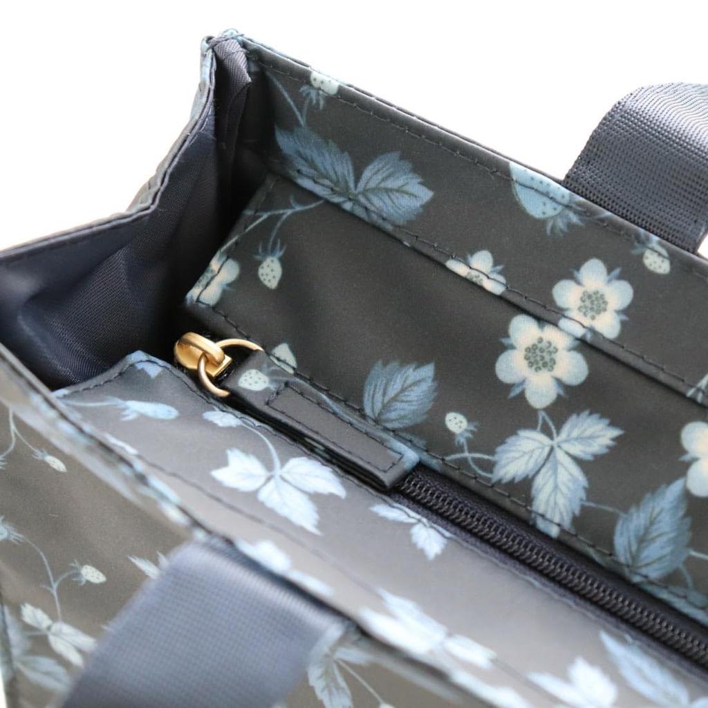 Blooming Wedgwood Tote Bag Size with Wild Strawberry (A4 Gusset) (White) Women's 001292-0003-01