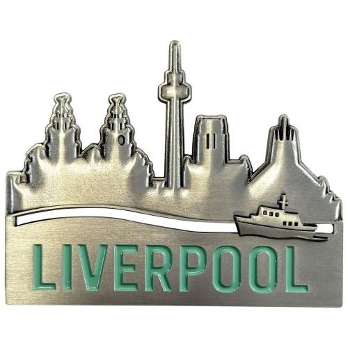 Rock Off Liverpool Skyline Kühlschrankmagnet