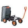 Poly Garden Dump Cart Heavy-duty Yard Carts and Wagons 1500 lbs 13" Tires